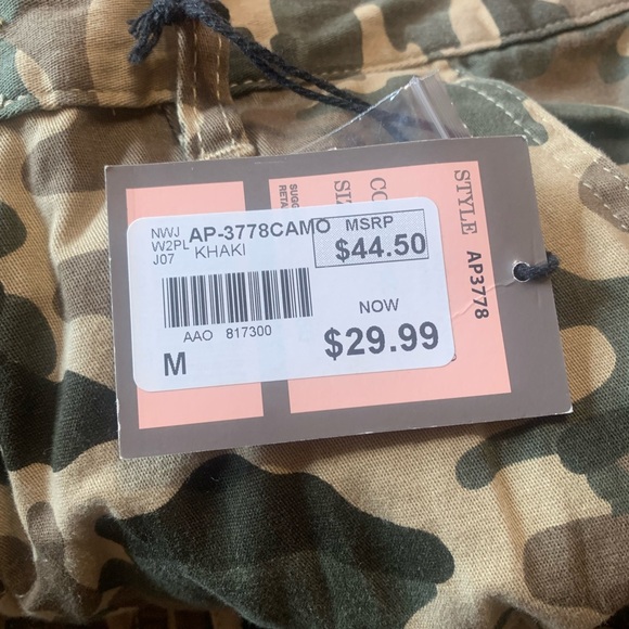 Women’s’ cargo camouflage elastic waist pants so. M - Picture 3 of 10